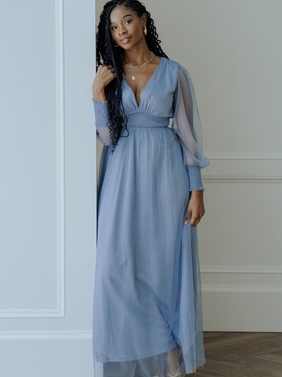 Baltic Born Dresses & Skirts - Baltic Born Dusty Blue Maxi Dress